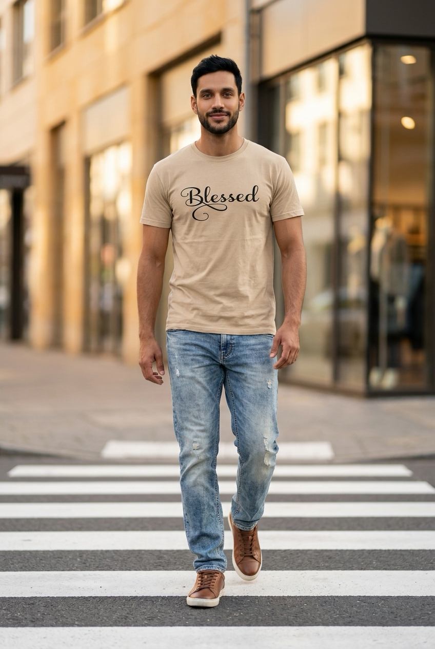 Blessed Beige met Zwart