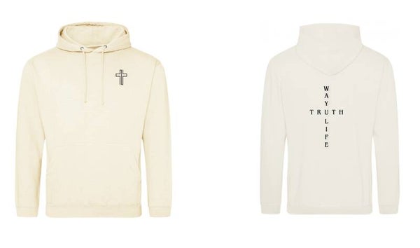 Way, Truth, Life Hoodie Vanilla Milkshake