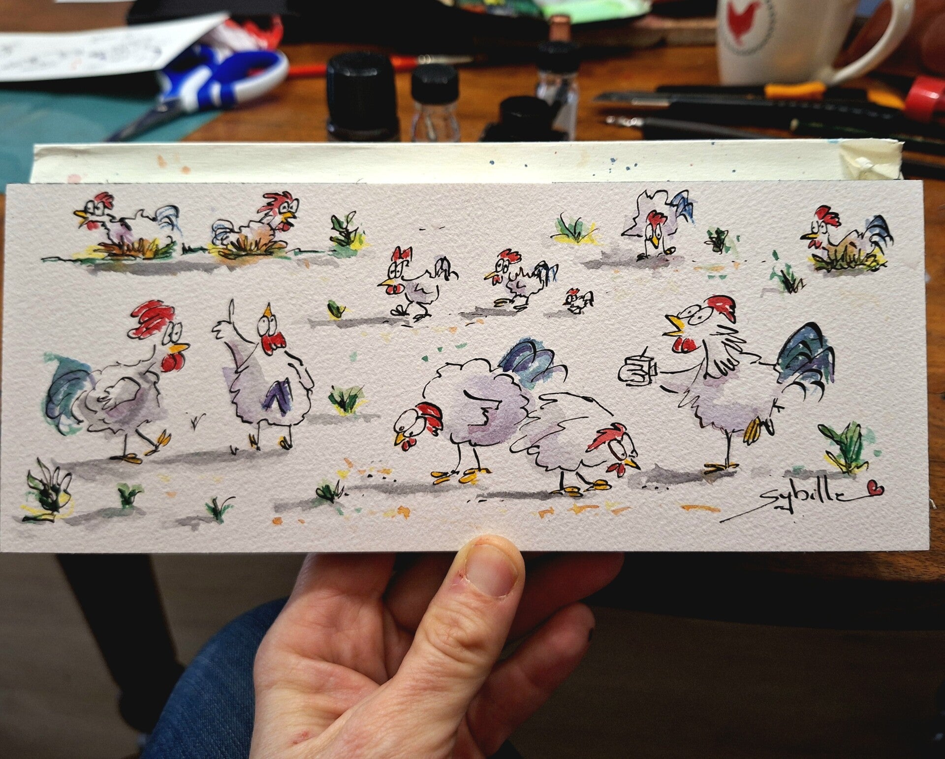 Le vie fleurie des poules !