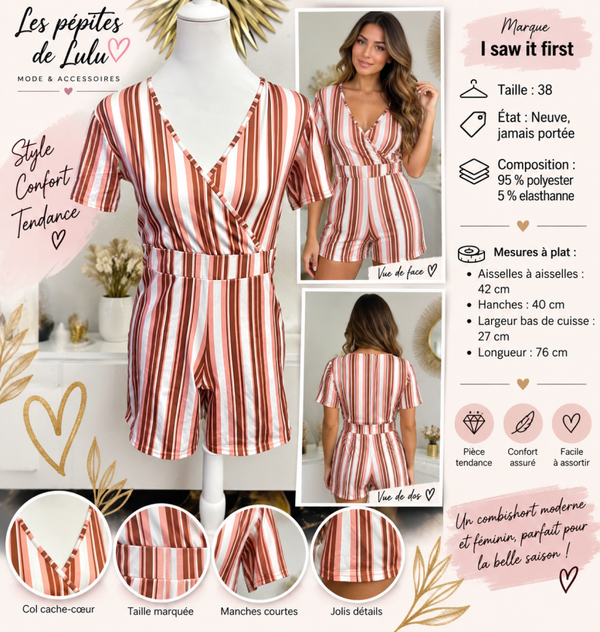 ✨ Combishort I Saw It First – Taille 38 – Neuve ✨