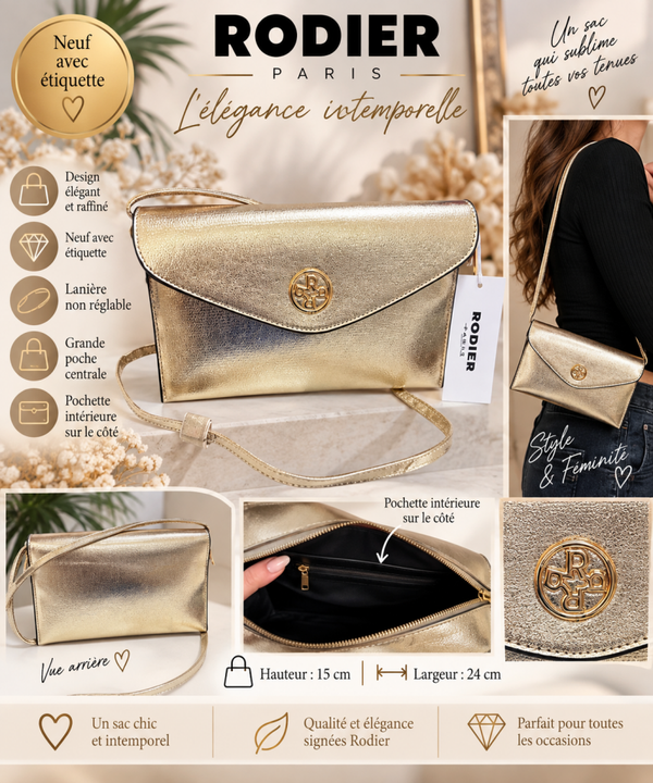 ✨ Sac RODIER doré – Neuf avec étiquette