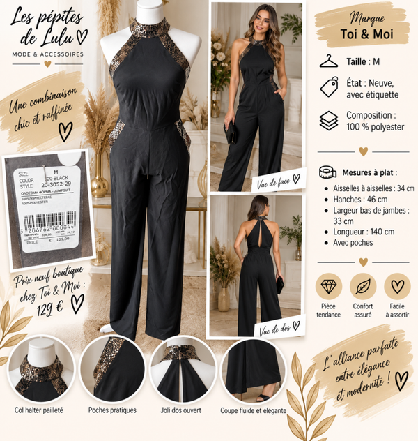 ✨ Combinaison femme Toi & Moi – Taille M – Neuve avec étiquette ✨