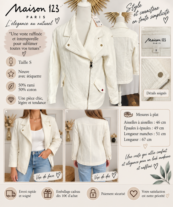 🤍 Veste Maison 123 – Taille S