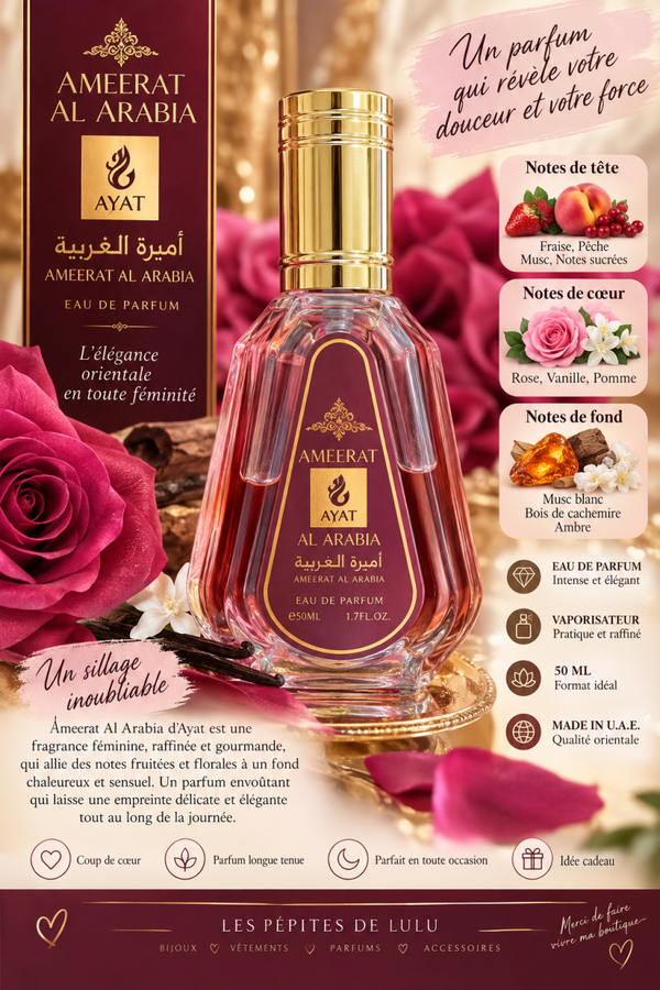 🌸 Ameerat Al Arabia – Ayat Perfumes – Eau de Parfum 50 ml