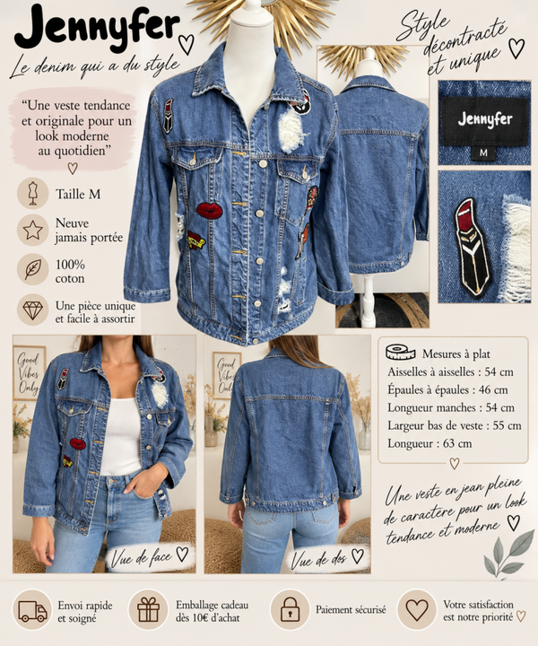 💙 Veste en jean Jennyfer – Taille M