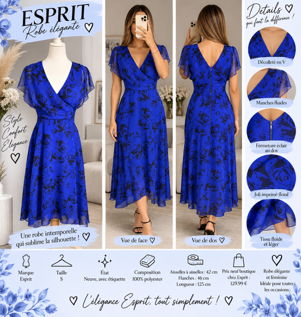 💙 Robe Esprit – Taille S – Neuve avec étiquette