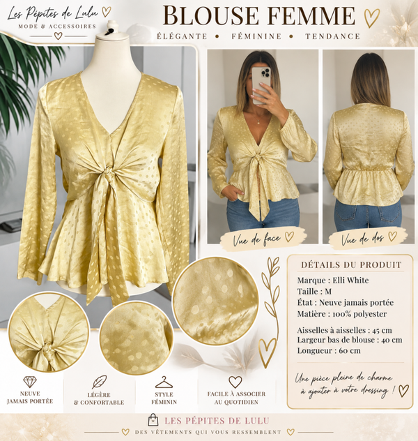 ✨ Blouse femme Elli White – Taille M ✨