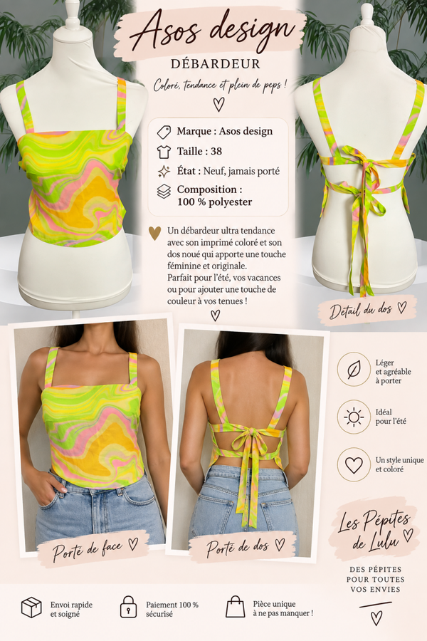 ✨ Débardeur ASOS Design – Taille 38 – Neuf ✨