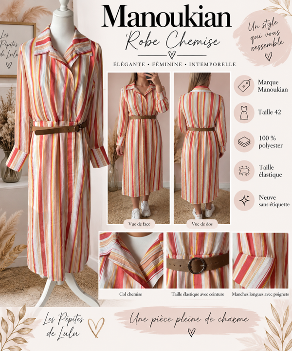 🌸Robe longue MANOUKIAN - Taille 42 - Neuve🌸