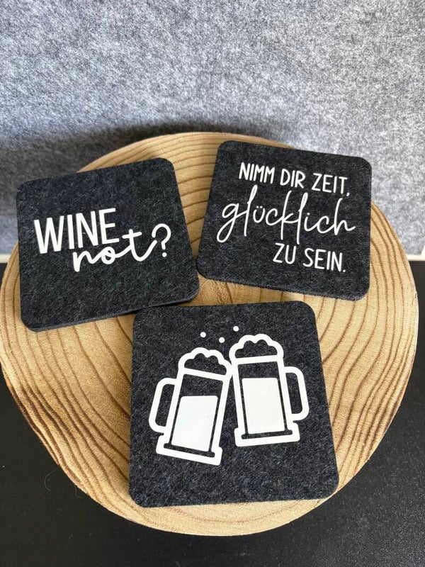 Filzuntersetzer viereckig