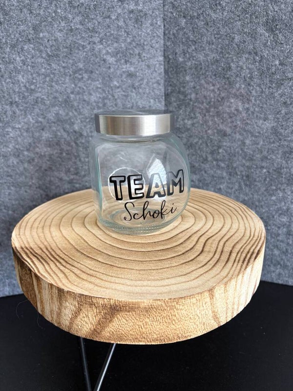 Naschglas "Team Schoki"