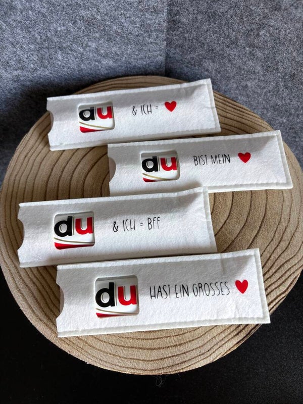 Duplohülle aus Filz weiß
