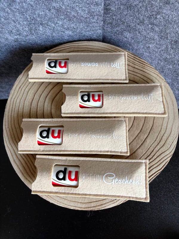 Duplohülle aus Filz beige