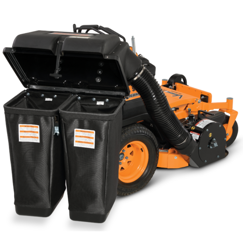 SCAG 2-BAG V-RIDE II SPINDLE DRIVEN GRASS CATCHER