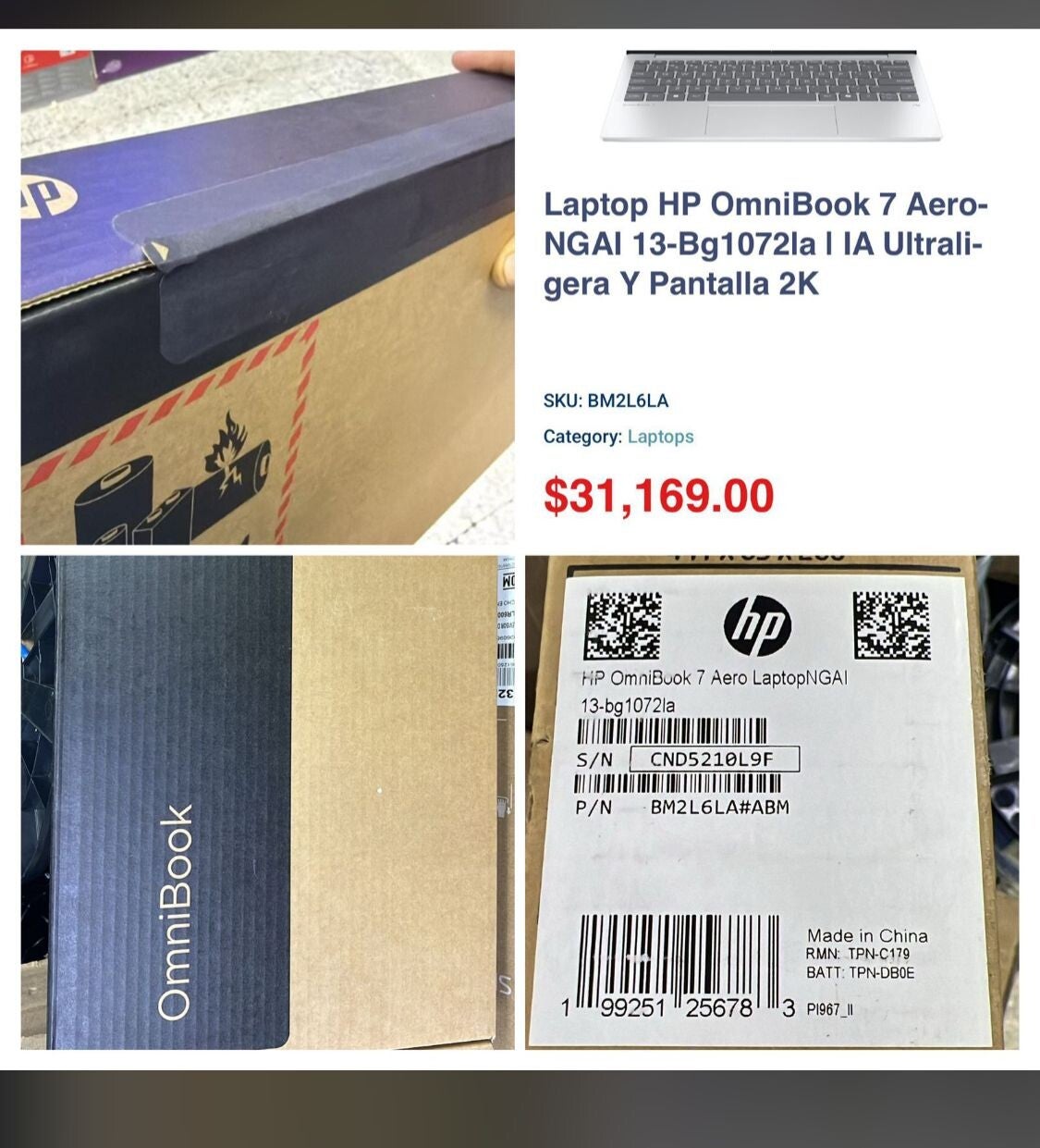 Laptop HP OmniBook 7 Aero NGAI 13-BG 1072