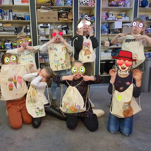 Kinderfeestje - Tasje of T-shirt beschilderen