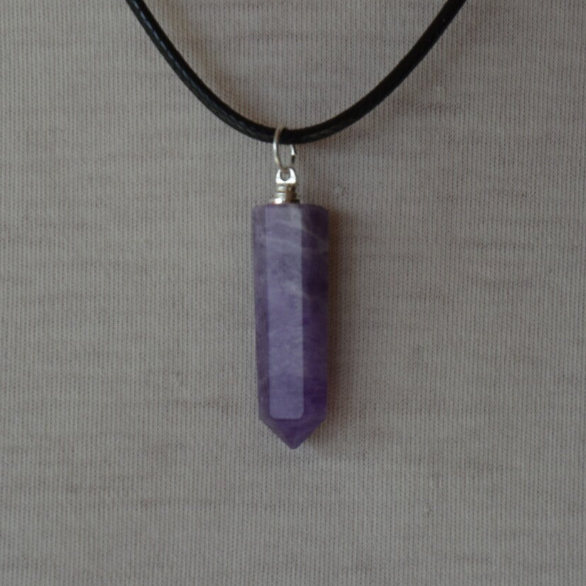 pendentif pointe améthyste brésil A
