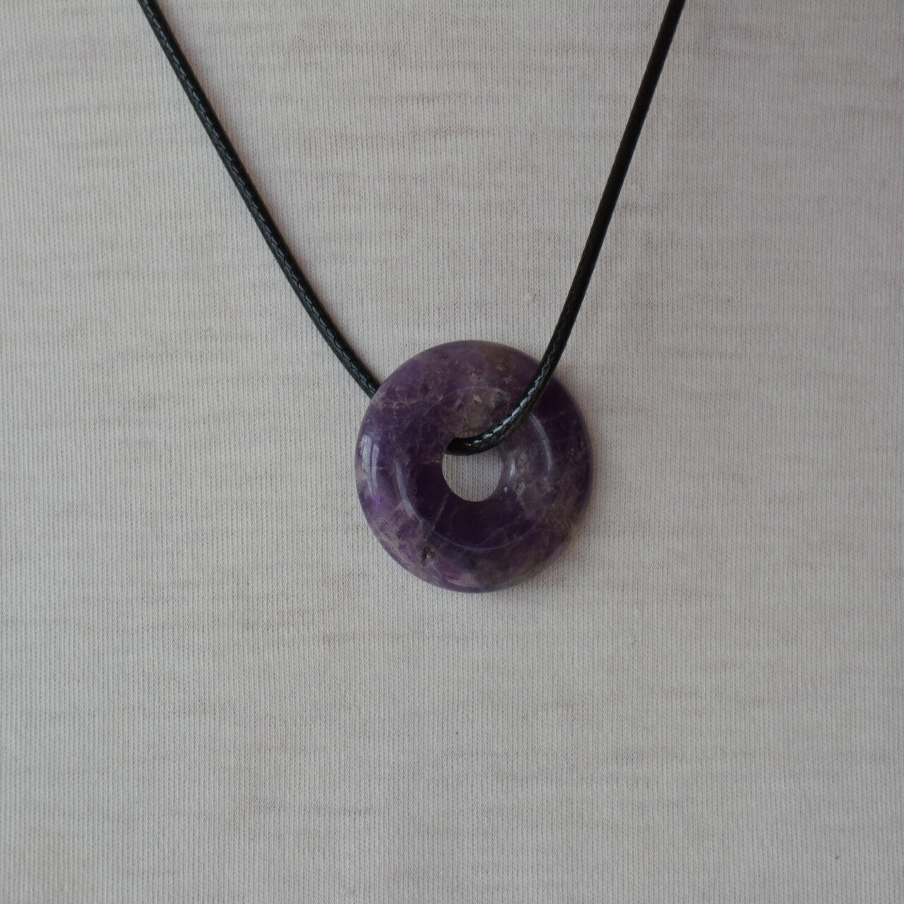 PENDENTIF DONUT AMÉTHYSTE BRÉSIL A