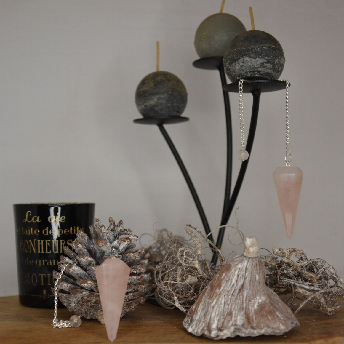 Pendule quartz rose A