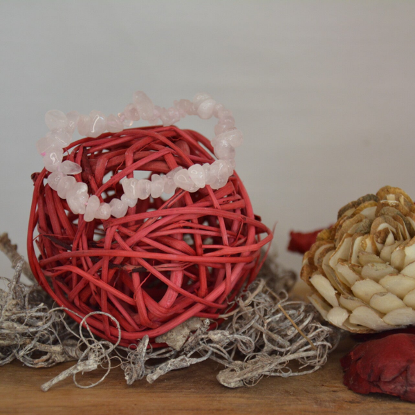 Bracelet baroque Quartz rose A