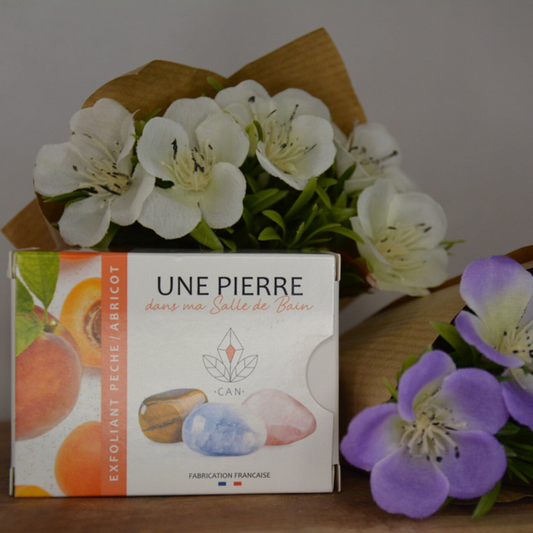 SAVON EXFOLIANT PÊCHE ABRICOT (1 PIÈCE)