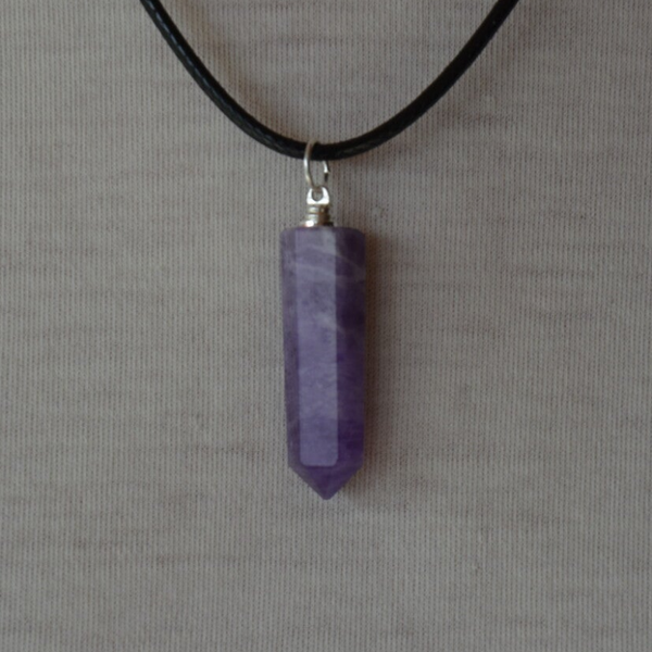 pendentif pointe améthyste brésil A