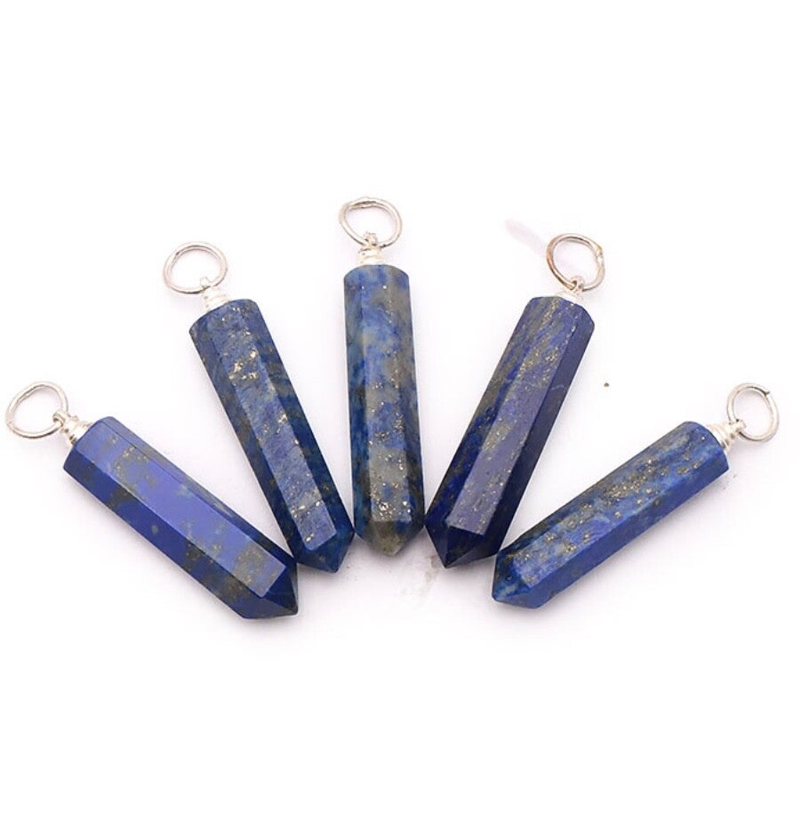 PENDENTIF POINTE 30 À 35MM LAPIS LAZULI AB