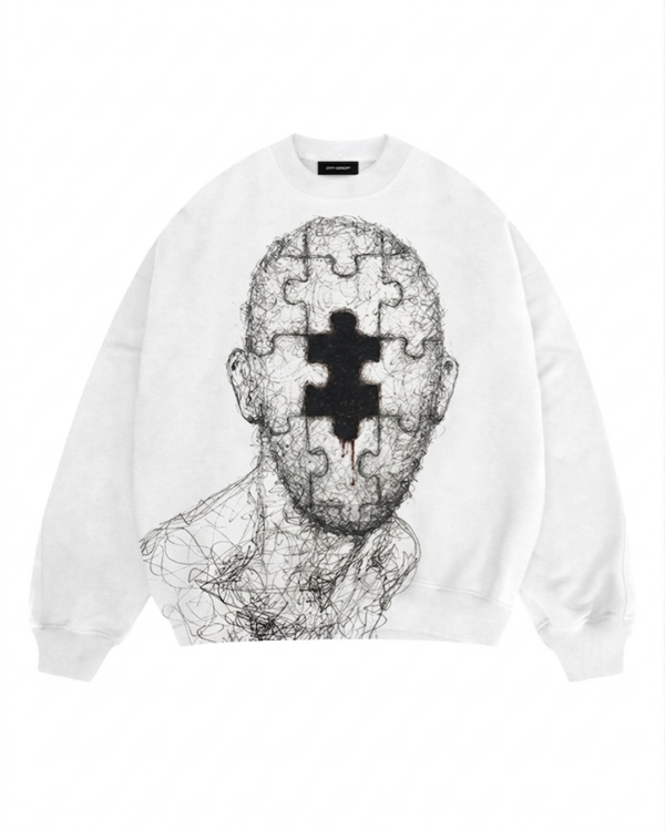Fuzzy crewneck