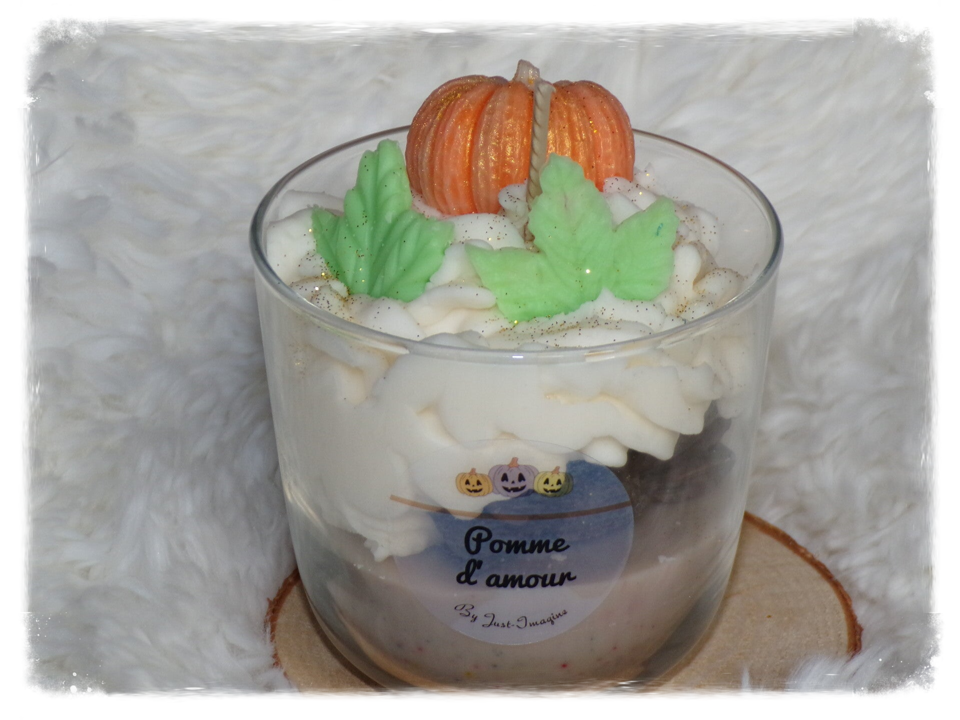 Bougie Halloween - Pomme d'amour