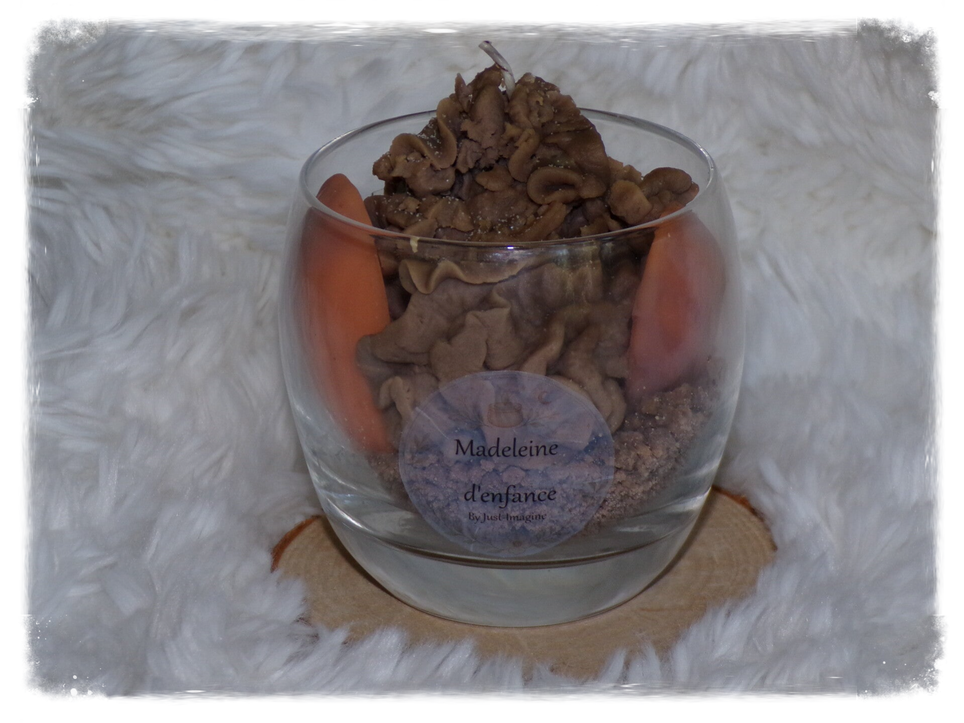 Bougie chantilly madeleine d'enfance