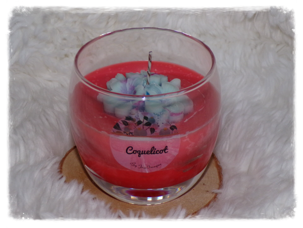 Bougie coquelicot