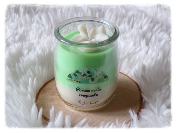 Bougie pomme verte craquante