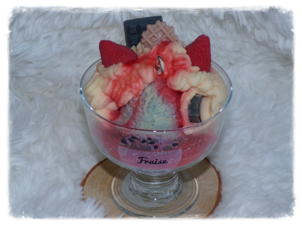 Bougie coupe fraise