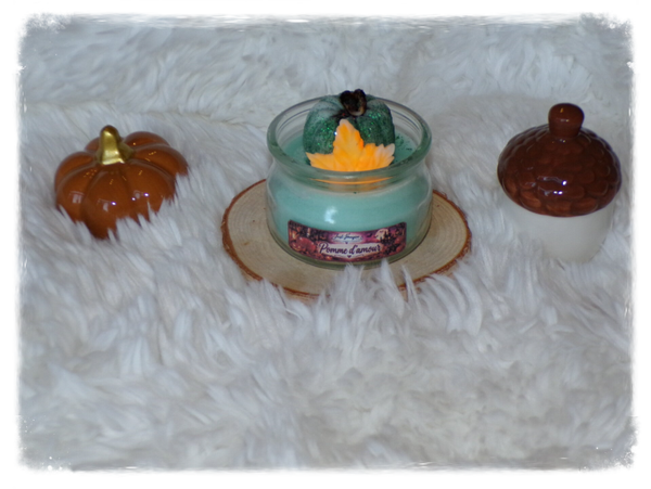 Bougie Halloween - Pomme d'amour