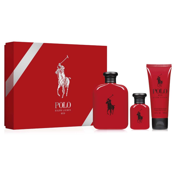 Ralph Lauren Polo Red EDT for Him 3 Piece Gift Set