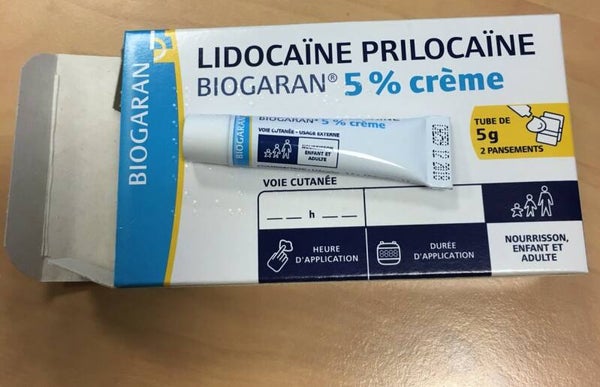 Lidocaïne prilocaïne crème