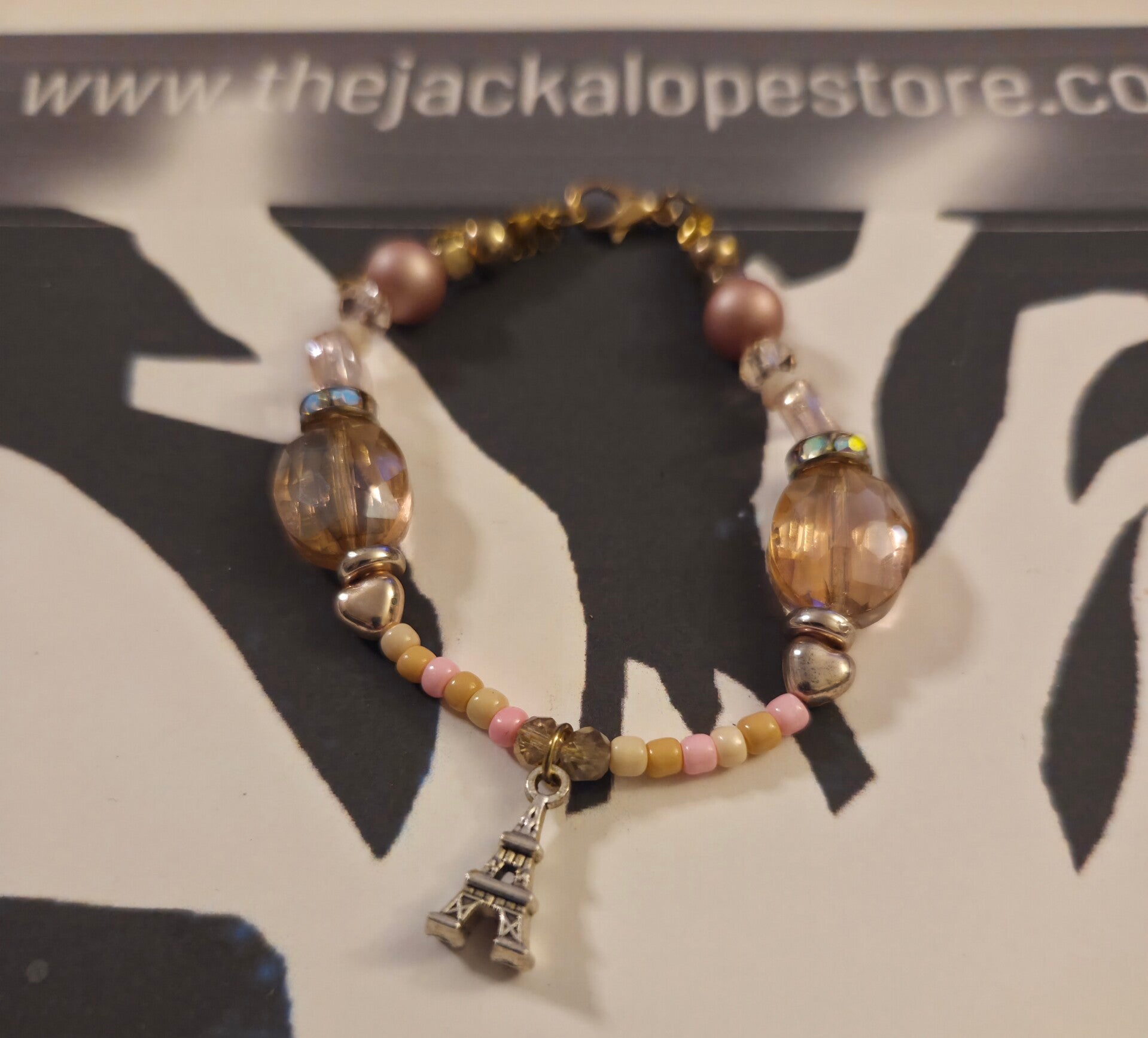 Handmade Eiffel Tower  Bracelet