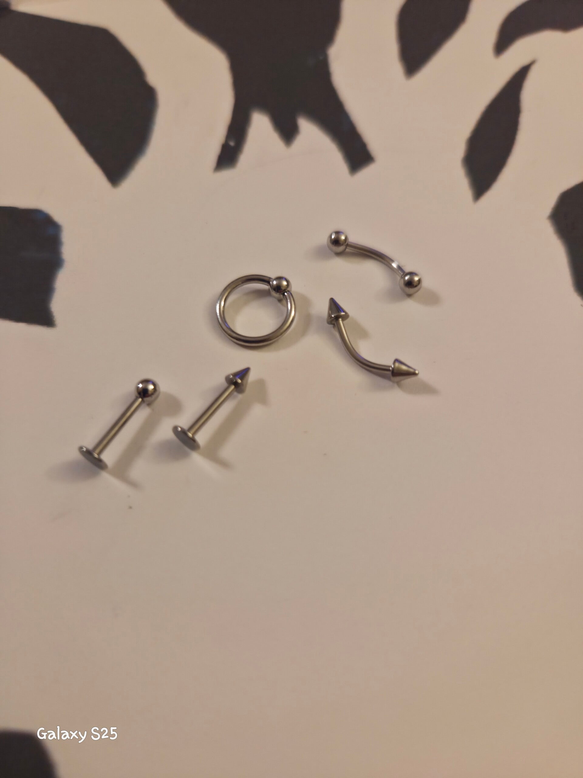 Lip eyebrow septum jewelry x2 for $5