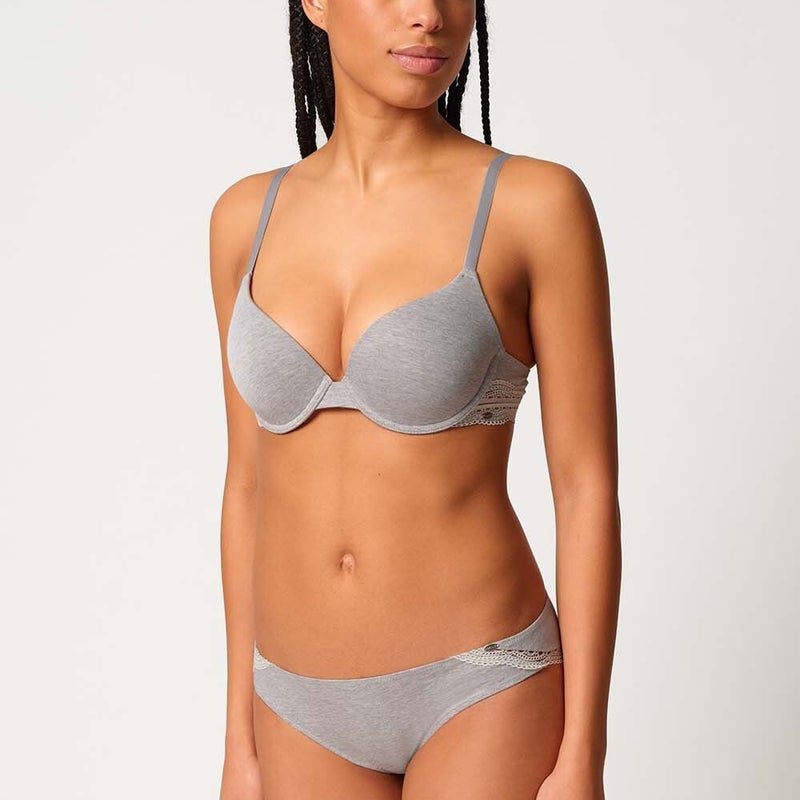 Katoenen BH - Grijs
