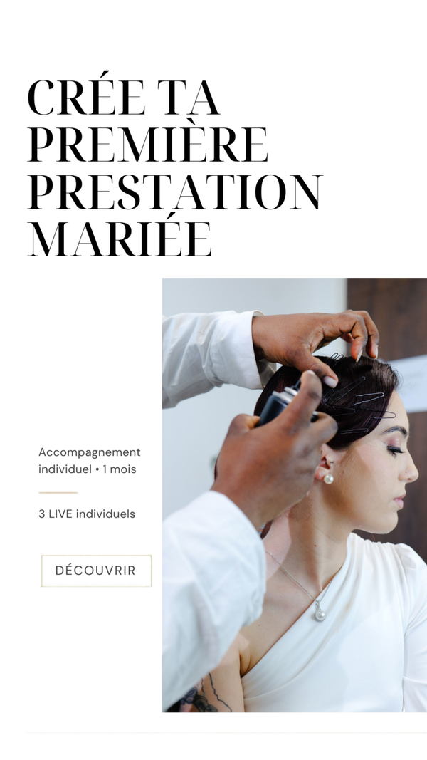 CRÉE TA PREMIÈRE PRESTATION MARIÉE
