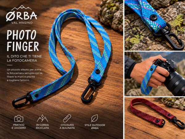 ØRBA Photo Finger – Cinturino Fotografico in Corda Riciclata
