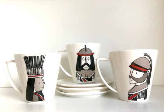 SET 3 kopjes de 3 REUZEN