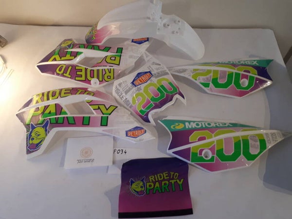 Ycf Ride 2 party kappenset mist achter spatbord P034