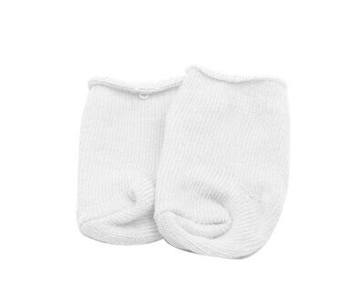 Prematuur sokjes handgemaakt wit