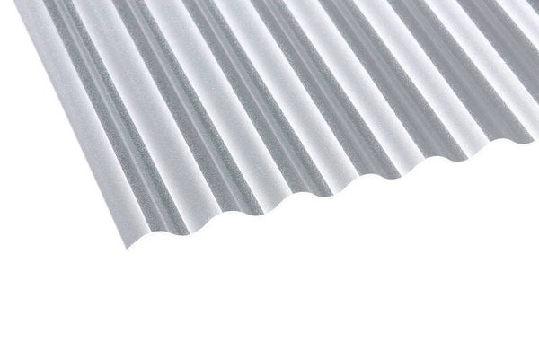 Acryl Profilplatten C-Struktur 76/18 ca. 3 mm, in klar