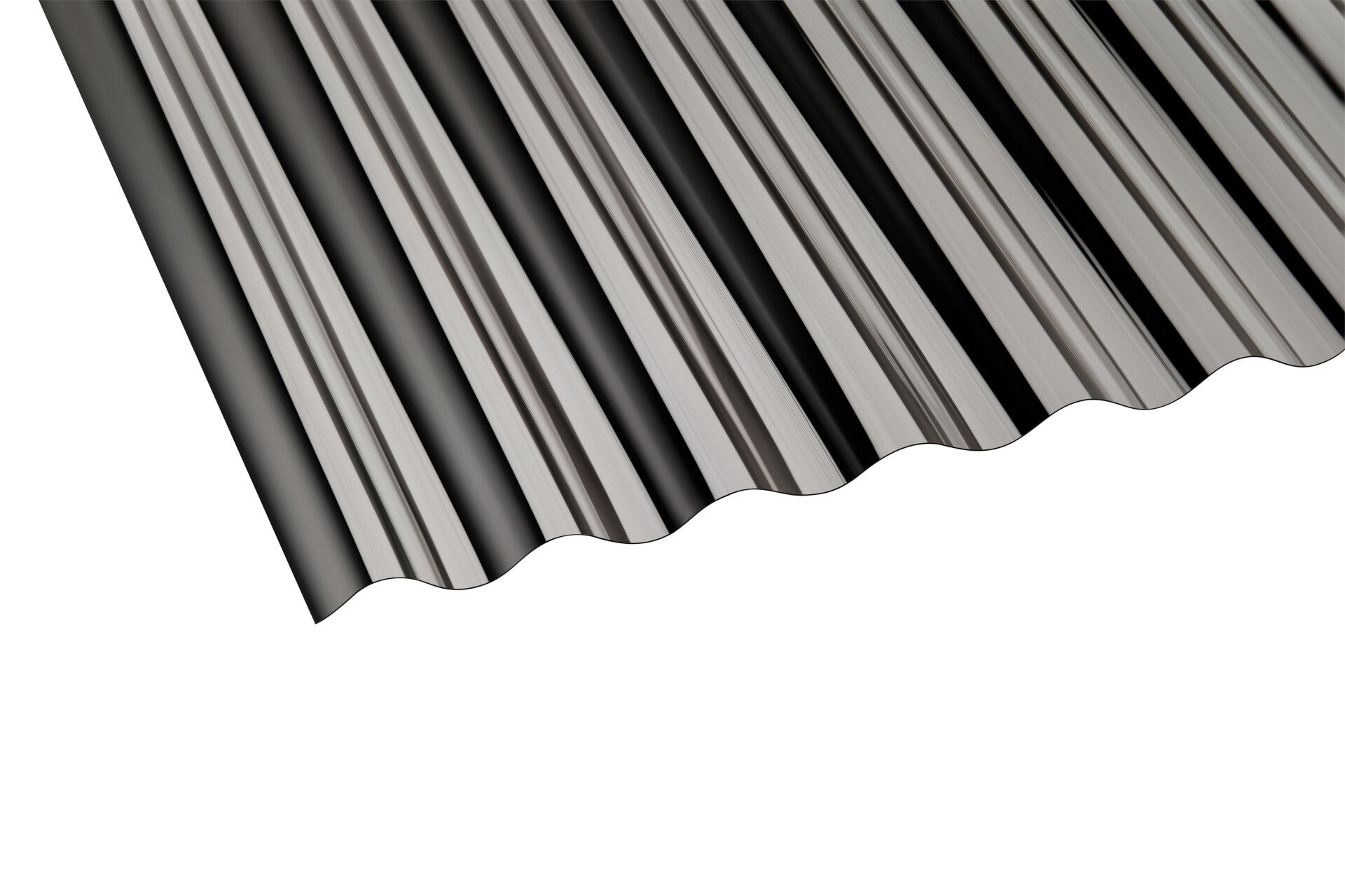 Polycarbonat Profilplatten Sinus Welle 5 ca. 0,8 mm Stark, in klar