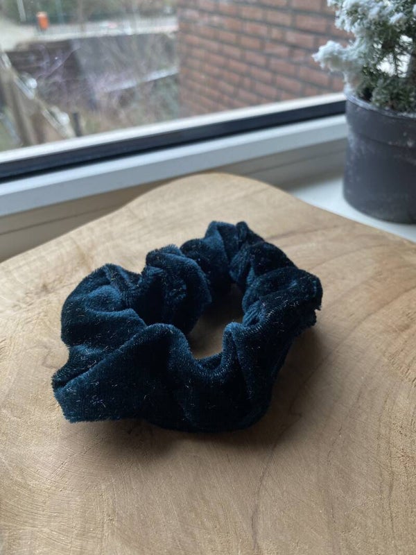 Zee blauwe scrunchie