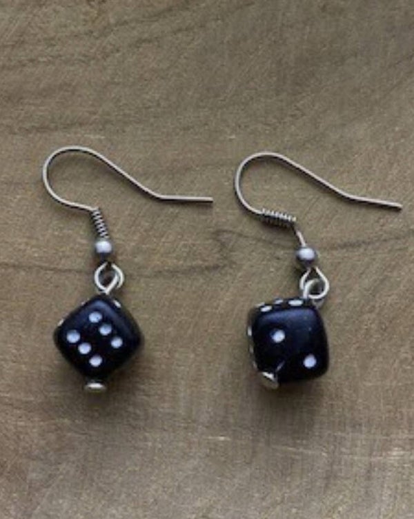 dobbelsteen  oorbellen