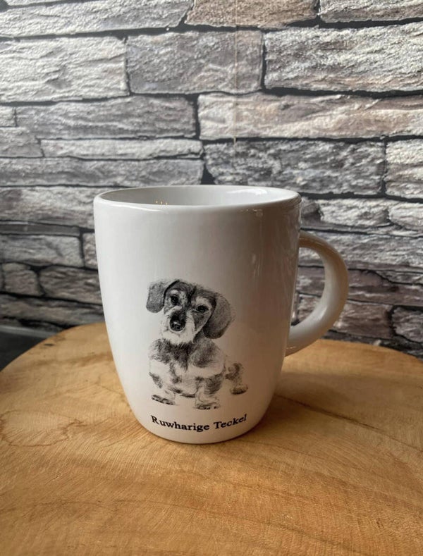 Ruwharige teckel mok