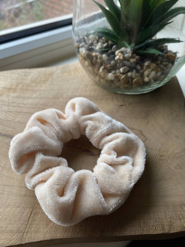 Beige Scrunchie